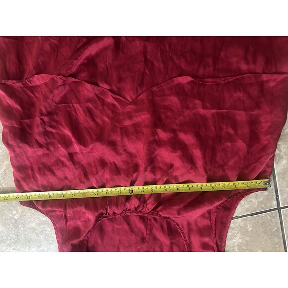Talbots 16W Silk Blouse Top Red - Picture 6 of 6